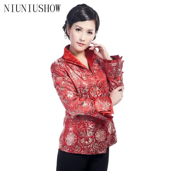 

Hottest Chinese Style Lady Silk Satin Overcoat Vintage Turn-down Collar Jacket Single Button Coat Tang Suit Size S To 4XL