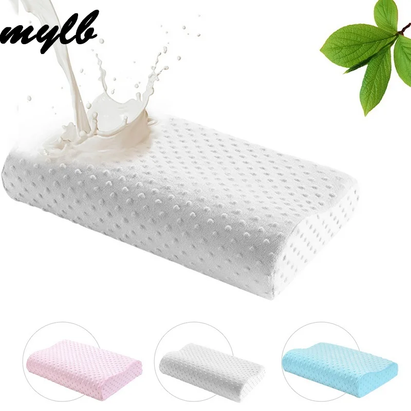 

mylb Memory Foam Pillow 3 Colors Orthopedic Pillow Latex Neck Pillow Fiber Slow Rebound Soft Pillow Massager For Cervical Health
