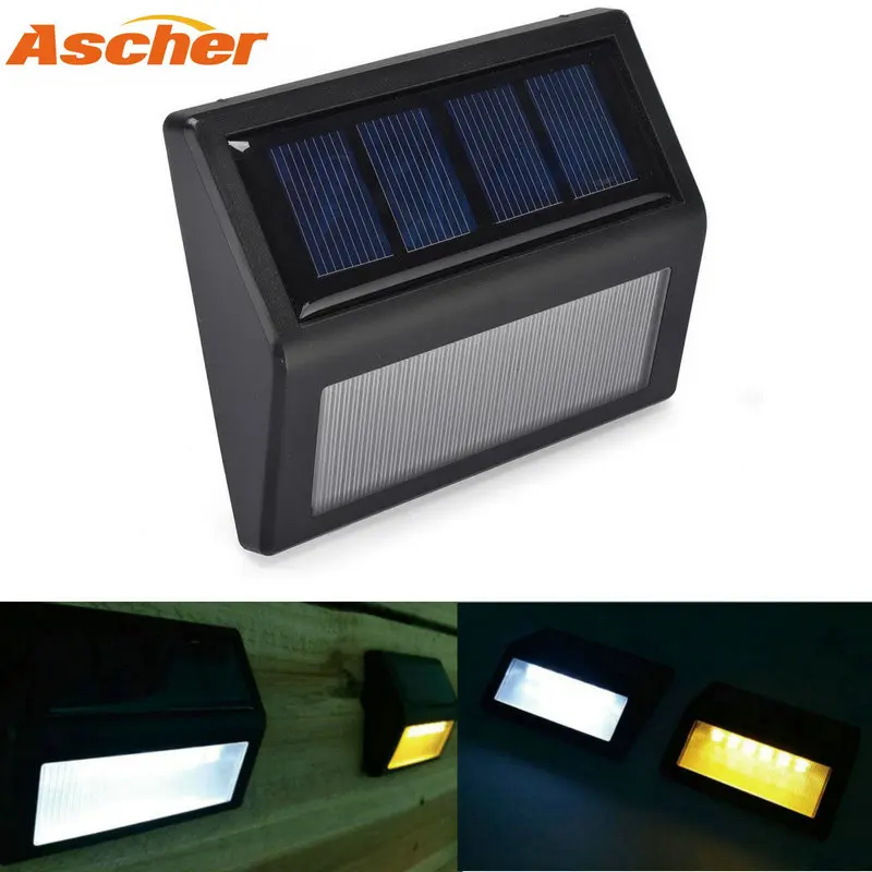 

6 LED Solar Light Outdoor Waterproof Garden Stairs Corridor Emergency PIR Motion Sensor Optically Controlled Garden Wall Lamp