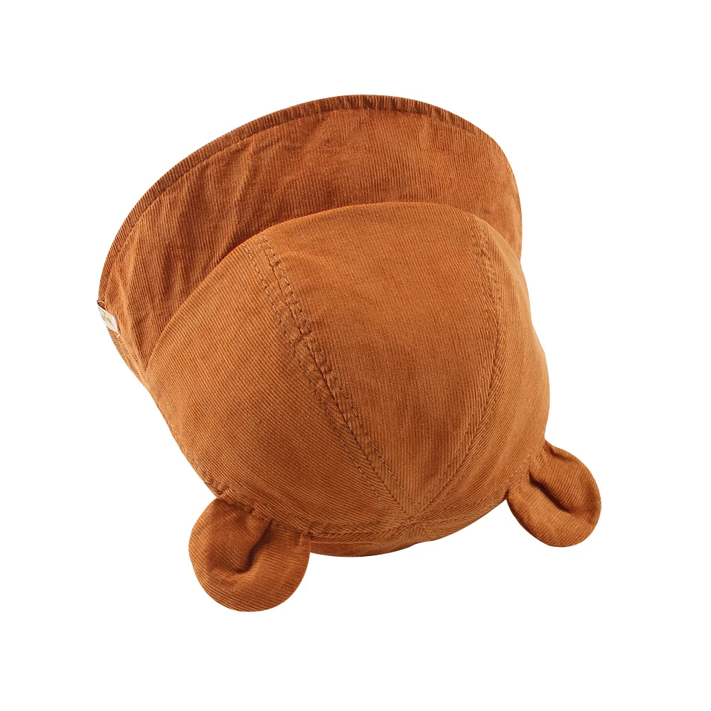 Fashion Baby Bucket Hat For Girls Cute Bear Ears Hat Toddler Kids Hat Caps Cotton Boys Girls Sun Cap Autumn Baby Girls Clothing (10)