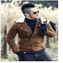 Зимние кожаные куртки, мужские пальто из искусственного меха, мужская кожаная куртка, Повседневная мотоциклетная кожаная куртка, утолщенное пальто для мужчин