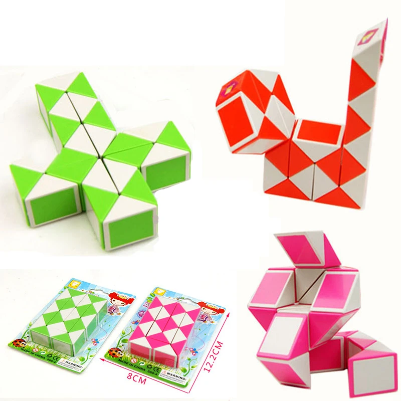 

Creative Novelty Foldable 3D Puzzle triangle Magic tricks 24 PCS Cube trick Changeable Magia toys Intelligence Toys For Kids