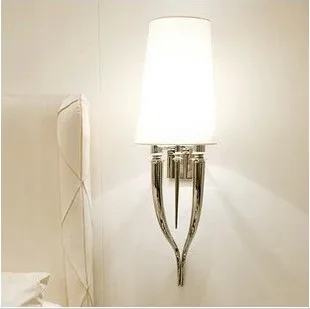 

modern white horn wall lamp iron ktv bed lamp