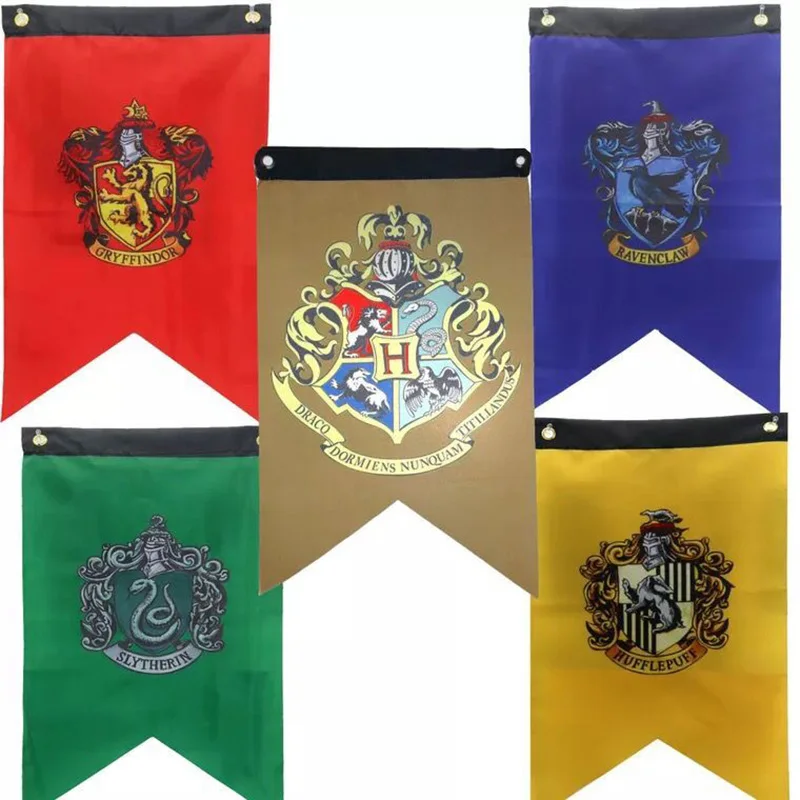 

Harri Potter Party Supplies College Flag Banners Boys Girls Kids Halloween Home Decoration Christmas 30x50cm