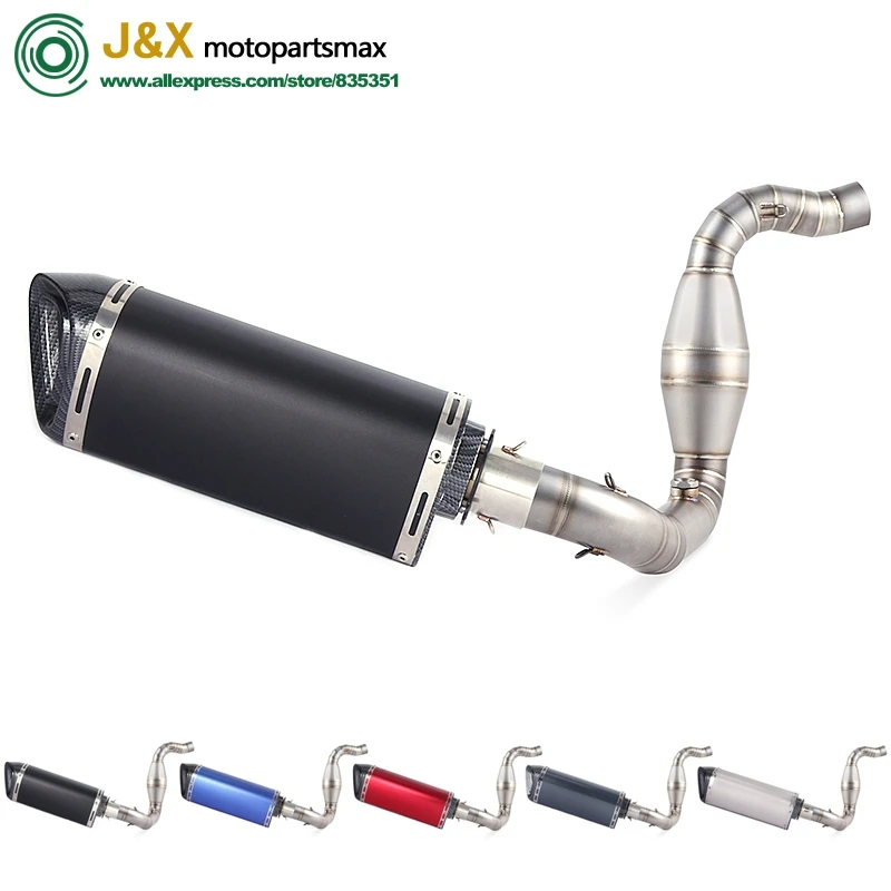 Motorcycle Full System Exhaust Muffler Escape Slip On for bmw G310R G310GS G 310R 310GS Middle Contact Pipe With DB-KILLER | Автомобили и