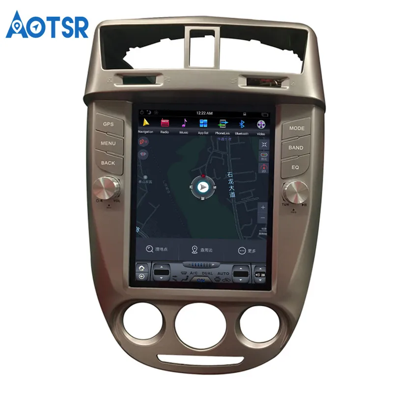 Top Tesla style Android Car GPS navigation stereo multimedia For BUICK EXCELLE 2008-2015 no DVD player headunit stereo tape recoder 9