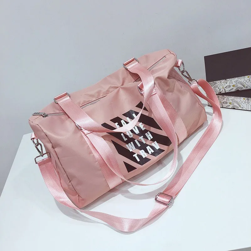 Уличная розовая спортивная сумка SNUGUG, Мужская водонепроницаемая женская спортивная сумка для фитнеса, нейлоновая одежда для фитнеса, сумка для девочек, тренировочные дорожные сумки