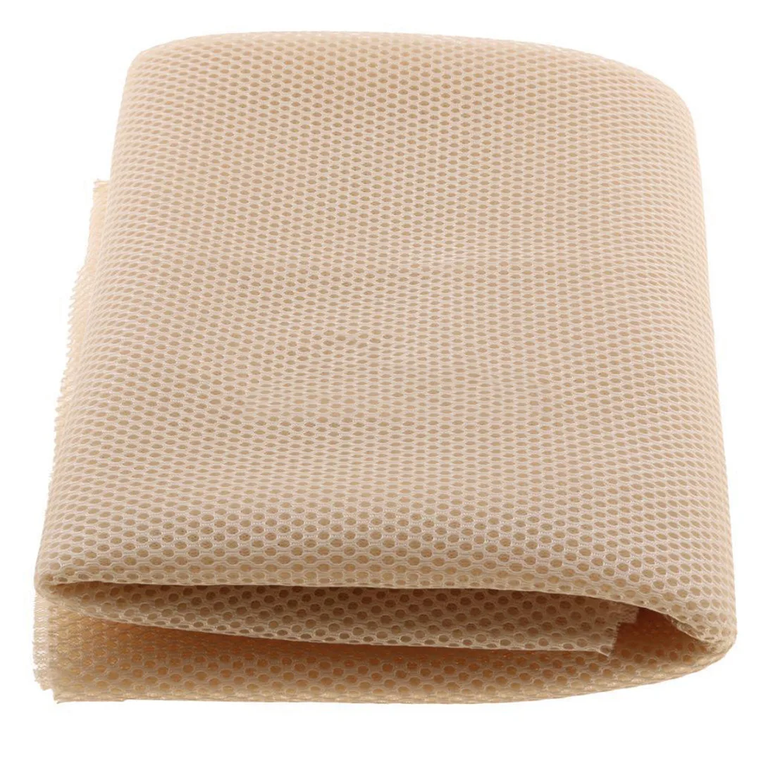 Beige/White 1.4m*0.5m Pro Speaker Grille Cloth Loudspeaker Mesh Fabric Cloth