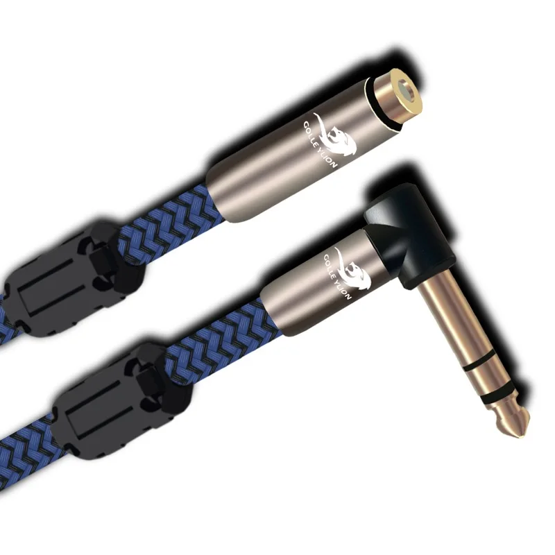 Stereo 1 4 Male 6 35mm to 3 5mm Female Jack Audio Extension Cable For Mixer Console Amplifier Home Theater Headphone 1m 2m 3m