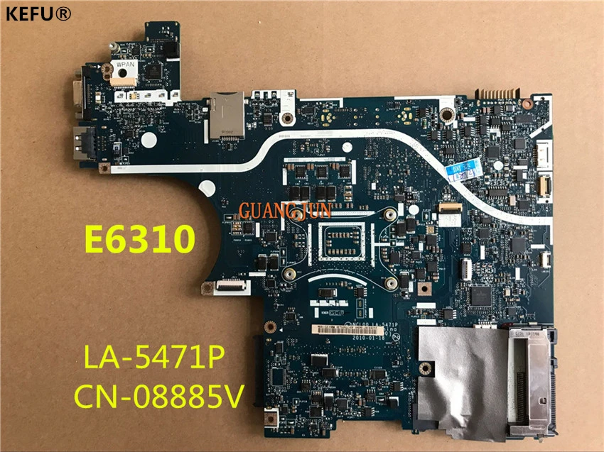Материнская плата KEFU для ноутбука Dell E6410 8885 в 08885 | Компьютеры и офис