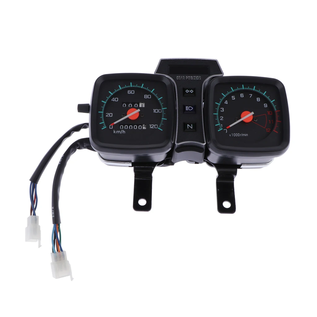 

ABS Plastic Motorcycle Speedometer Odometer Tachometer DC 12V Gauge Meter Waterproof Instrument for SUZUKI GS125