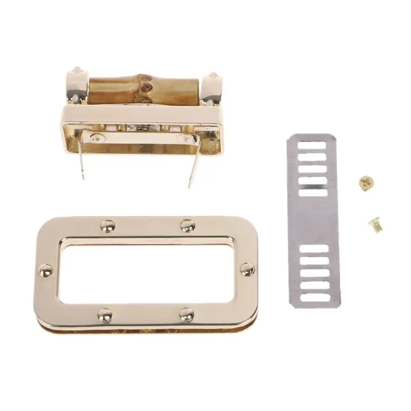 

High Quality Metal Bamboo Rectangle Shape Clasp Turn Lock Twist Locks DIY Handbag Bag Purse Hardware