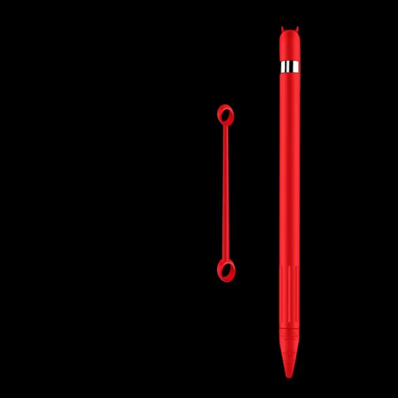 Силиконовый защитный чехол с защитой от потери, оболочка, кожный наконечник/Кабель-адаптер для Apple Pencil 1st