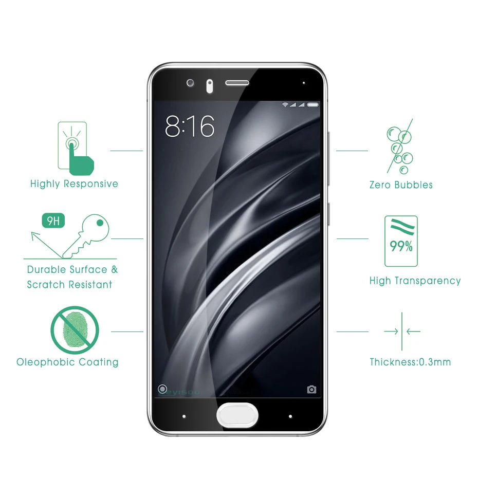 Seyisoo Brand Tempered Glass For Xiaomi Mi6 (5)
