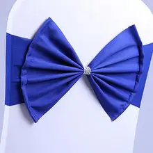 150 шт свадебная Подвязка из спандекса для стула полосы лайкра стрейч на стул большой бант Галстуки для украшение для банкета вечерние мероприятия