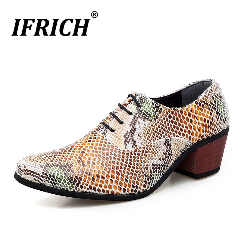 

Fashion 2019 Men Dress Shoes Pointed Toe Wedding Dress Shoes Hidden Heel Shoes Man Designer Social Business Footwear Anti Slip