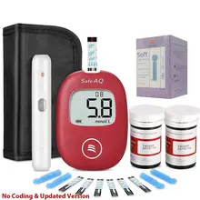 Sinocare Safe AQ Glucometer 100 Test Strips 100 Lancets Exact Blood Glucose Meter Diabetes Tester Sinocare Safe AQ Glucometer 100 Test Strips 100 Lancets Exact Blood Glucose Meter Diabetes Tester