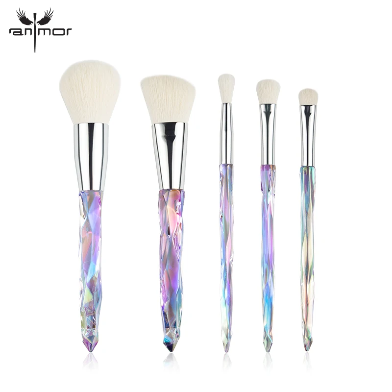 

Anmor 5Pcs Makeup Brushes Make Up Brush Foundation Set Eyebrow Eyeshadow Cleaner Blending Cosmetic Tools Pinceaux Maquillage