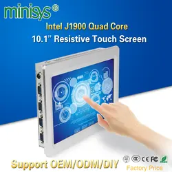 Minisys настенное крепление 10,1 ''планшетный ПК Intel J1900 двухканальный сетевой адаптер промышленный все в одном ПК резистивный сенсорный экран