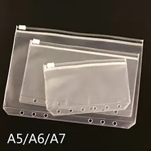 3-пакеты Ясно Пластик, на молнии, с карманами, для детей возрастом от 6 кольцо Тетрадь связующее вещество(1 для A5 вяжущего материала, 1 для A6, 1 для A7