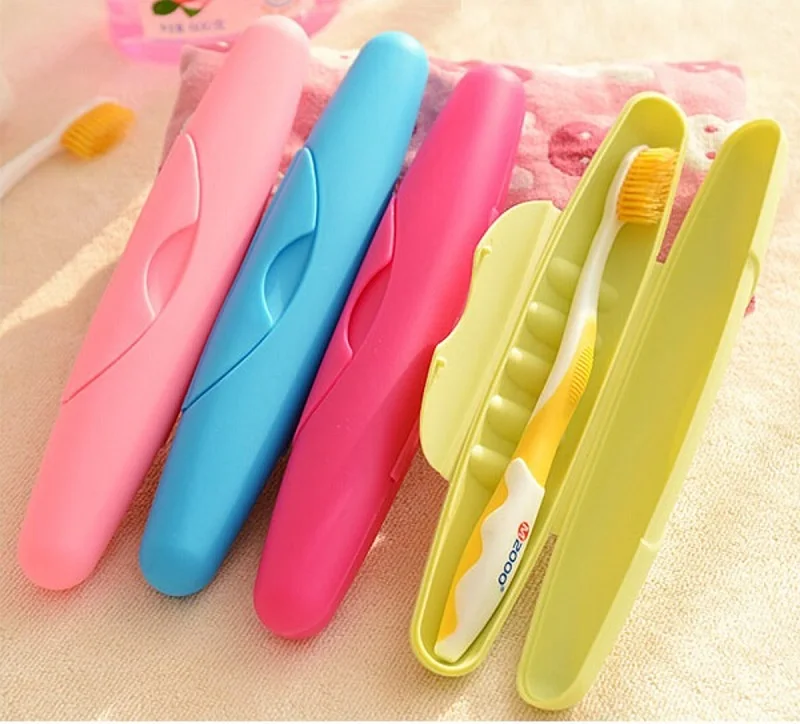 100pcs Candy Color Toothbrush Holder Bathroom Accessories