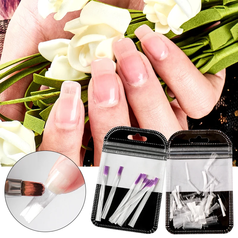 Fibernails стекловолокно для наращивания ногтей, гель для наращивания, акриловые наконечники, зажимы для формы ногтей, обертывания, полиуф-гель для маникюра, маникюрный салонный инструмент