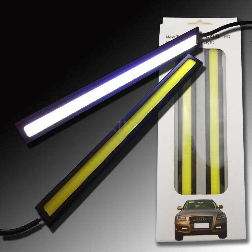 Waterproof 17cm COB Car LED Lights White 12V for DRL Fog Light Driving lamp