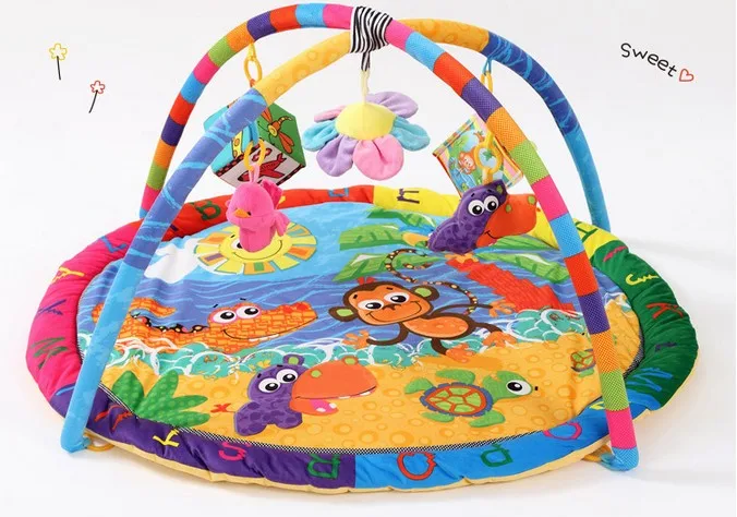 Мягкий детский коврик для ребенка, музыкальный ползающий игровой коврик, развивающая игрушка для детей, ковер, детский игровой коврик для новорожденных, коврик для спортзала с рамкой