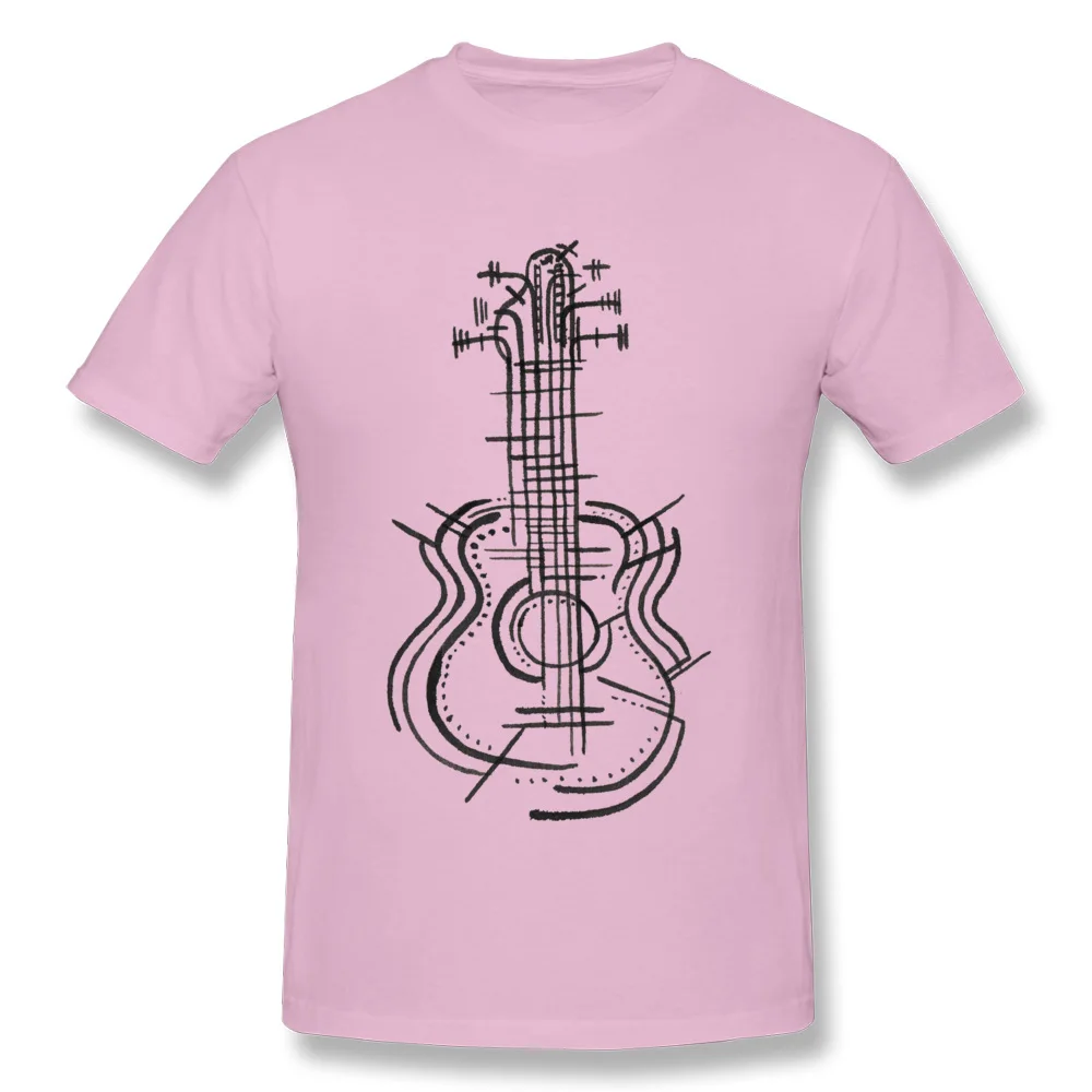 Men T Shirts Guitar Vibes Design Tops & Tees Pure Cotton O-Neck Short Sleeve Summer T Shirts Summer Free Shipping Guitar Vibes pink