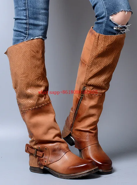 women shoes 2017 thigh high boots genuine leather over the knee