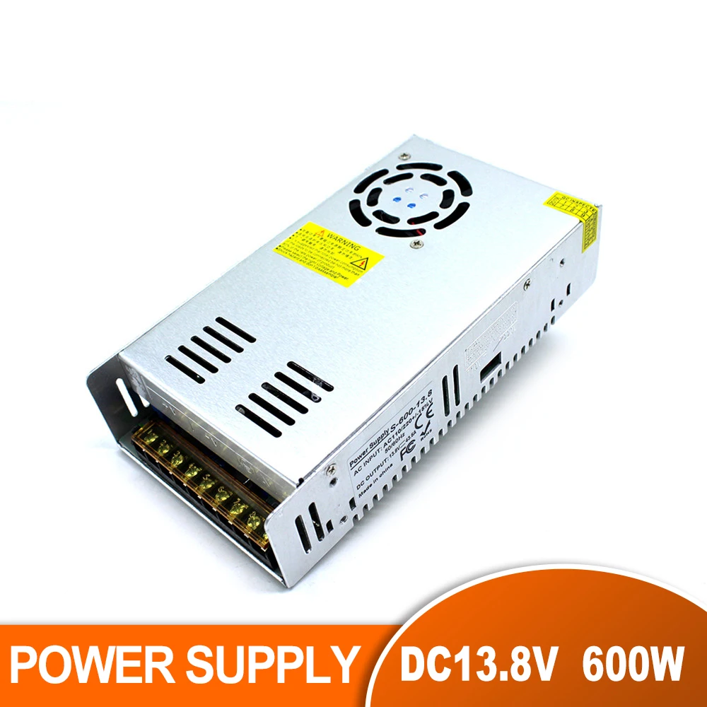 

Factory outletSingle Output DC13.8V Power Supply Switching 43.5A 600W Power Source 110V 220V AC DC SMPS For Led Strip Lamp Light