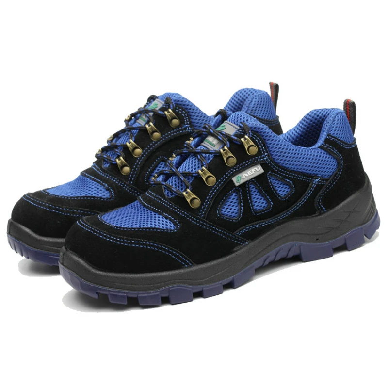

high quality men's fashion big size steel toe covers working safety shoes platform anti-pierce building site security boots male
