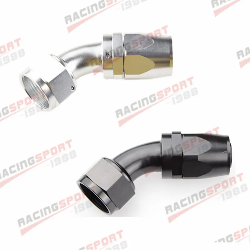 

-16AN AN16 45D SWIVEL OIL FUEL GAS LINE HOSE END FITTING ADAPTOR