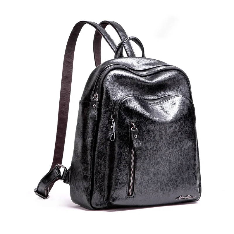 Wolf Backpack PU Leather School Shoulder Bag Rucksack for Women Girls Ladies Backpack Travel Bag