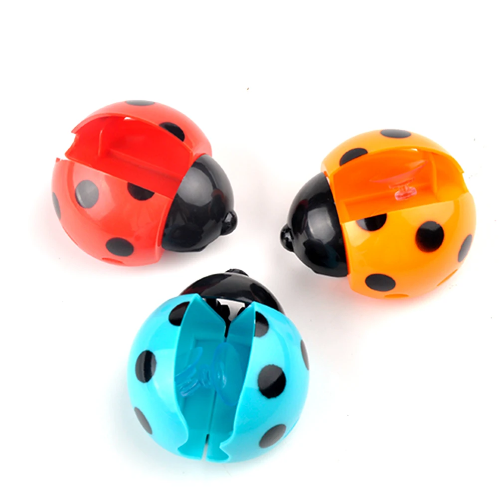 

Direct Selling Ladybug toothbrush holder Toothpaste Holder Bathroom Sets Suction Hooks Tooth Brush container ladybird