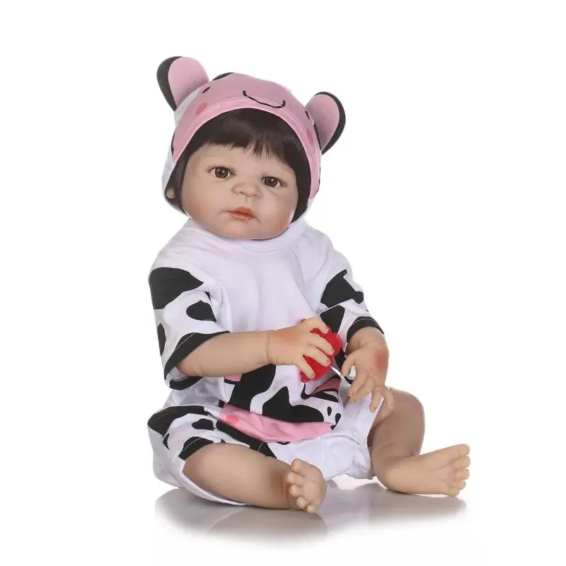 

NPK Bebe Reborn Doll 3 Styes Realistic full - glue simulation reborn baby doll alive Girl boneca Dolls Kids Toys Xmas Gifts