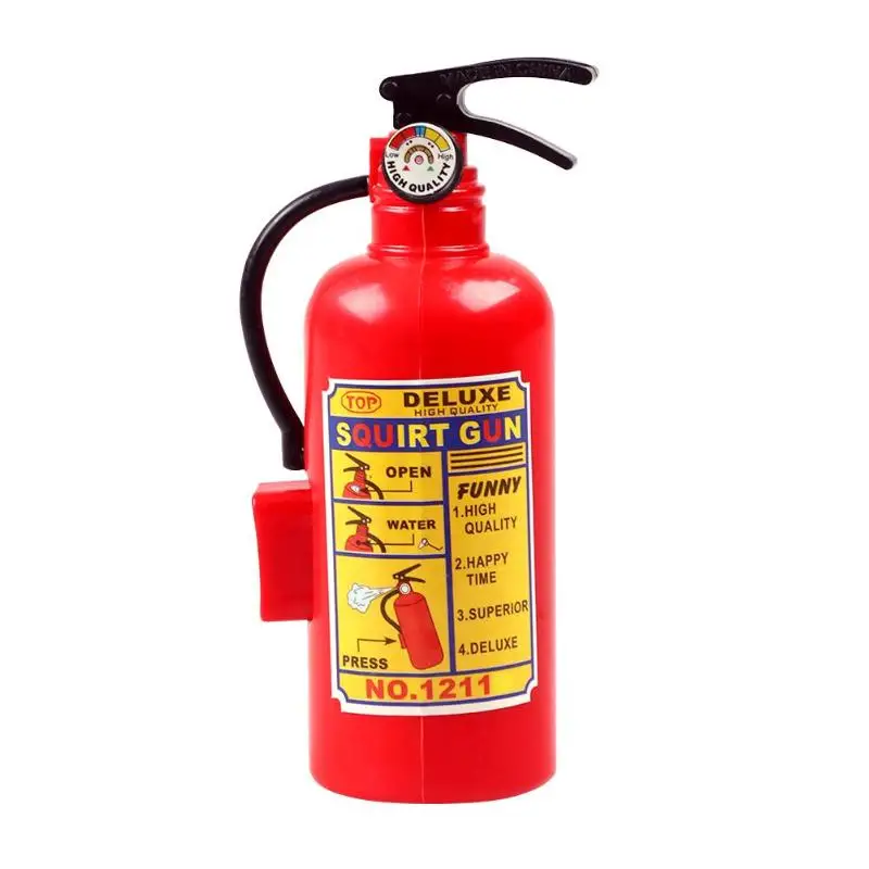 

Simulation Fire Extinguisher Toy Plastic Water Gun Mini Spray Style Exercise Toys Kids Gift Bathtub Beach Squirt Toy