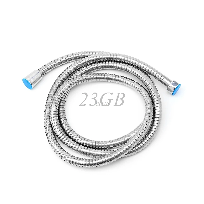 Shower Hose 2m Flexible Stainless Steel Chrome Shower Head Bathroom Replacement Antitwist Water