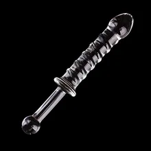 Pyrex Crystal Dildo Screw Thread Glass Dildos Crystal Penis Anal Toys Adult Crystal Female Sex Products Sex Toys for Women Men