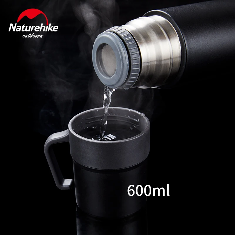Naturehike Acero inoxidable recipiente de agua Thermos camping senderismo viajes botella 650 ml vacío aislado utensilio