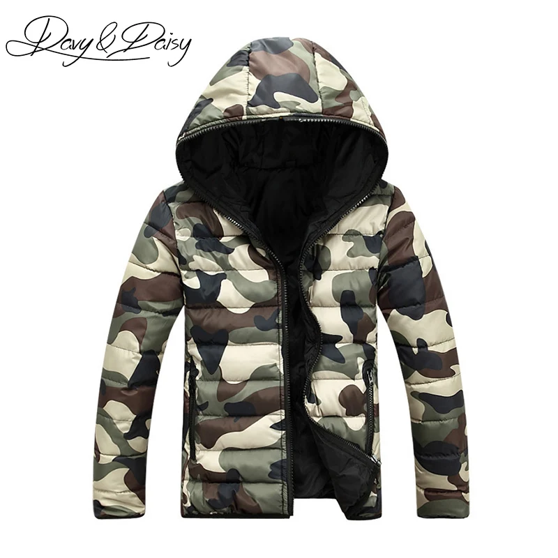  2020 New Camouflage Parkas Men Winter Jackets Hooded Warm Thicken Brand Hip Hop Casual Military Jac