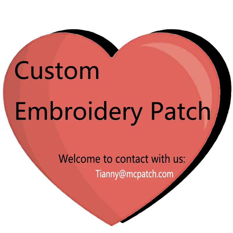 

Custom Embroidery Patches 3D Embroidered Iron On Jacket Cloth Designs Customized Any Size and Any Logo Patch With Any Fabric