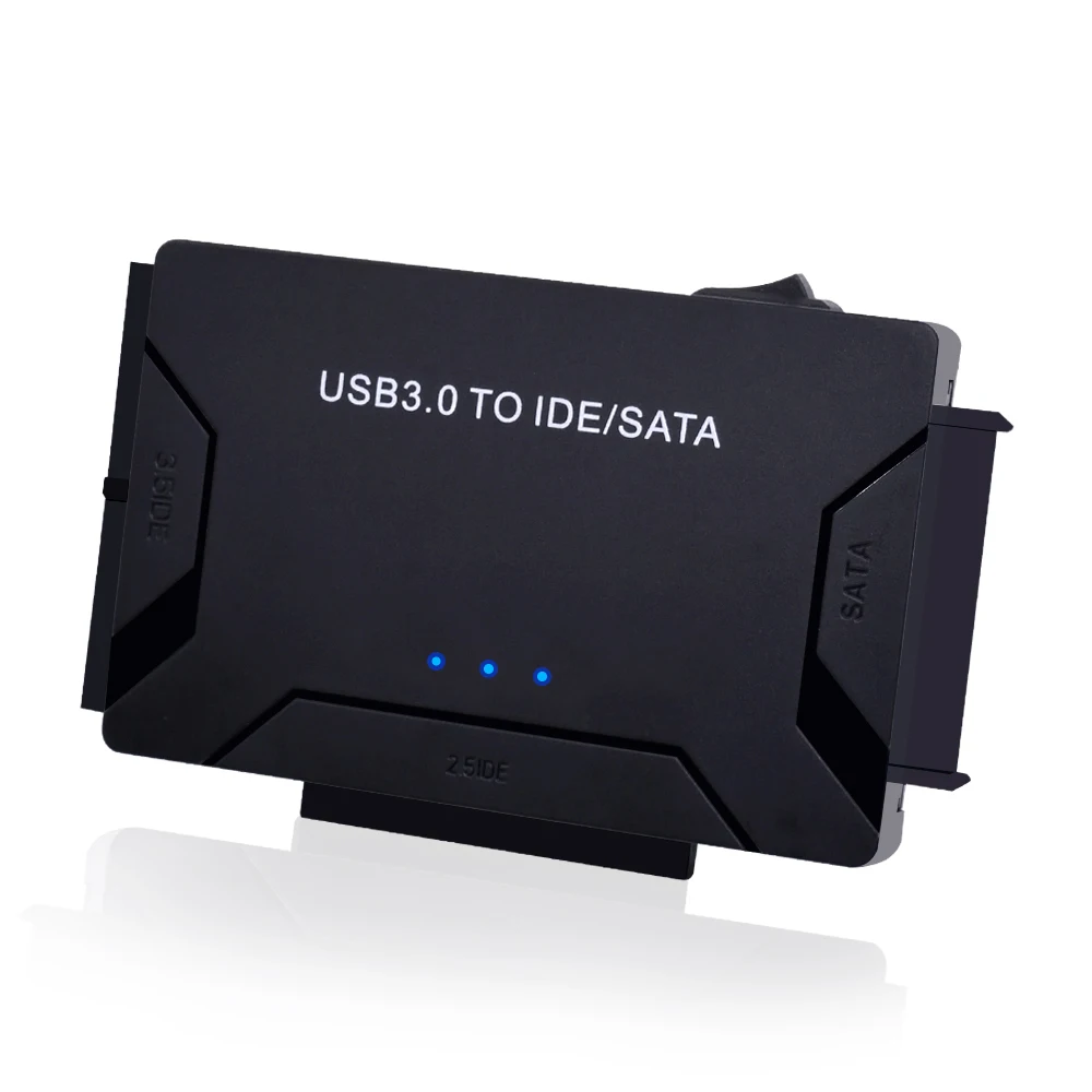 

CHIPAL 3 in 1 USB 3.0 to SATA IDE ATA Data Adapter for PC Laptop 2.5" 3.5" HDD Hard Disk Driver With Power