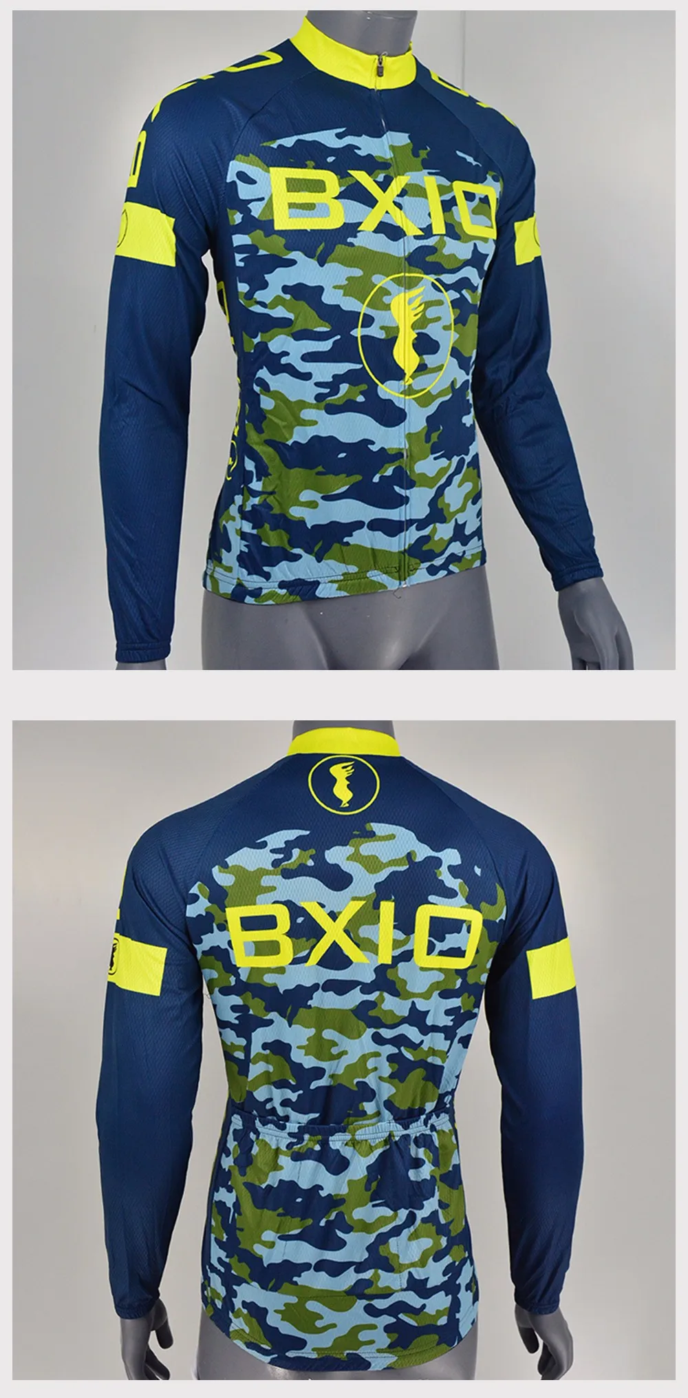 BXIO Pro Team Велоспорт Джерси Ropa Ciclismo зимняя одежда с длинными рукавами для велоспорта камуфляжная Экипировка де Франс Майо Ciclismo 052J