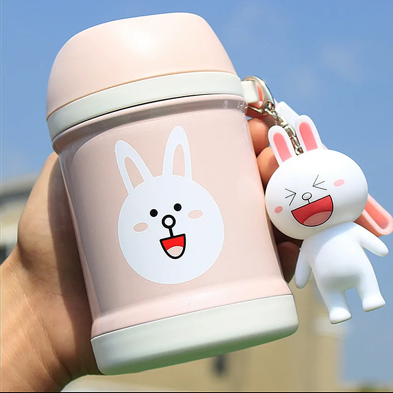 

Ladies Braised Beaker Children Cartoon Pot Portable Soup thermos 400ML Vacuum Flasks Belly Cup Insulation Water Bottle