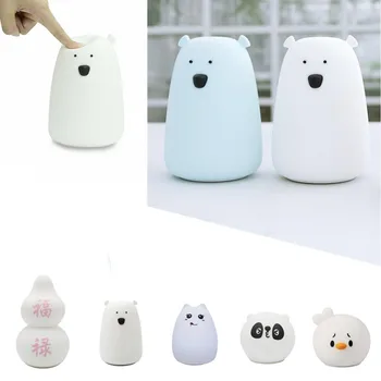 

Creative LED Night Lamp Vibration Touch Sensor Dimmable Sleep Light USB LED Baby Night Light Bedside Lamp