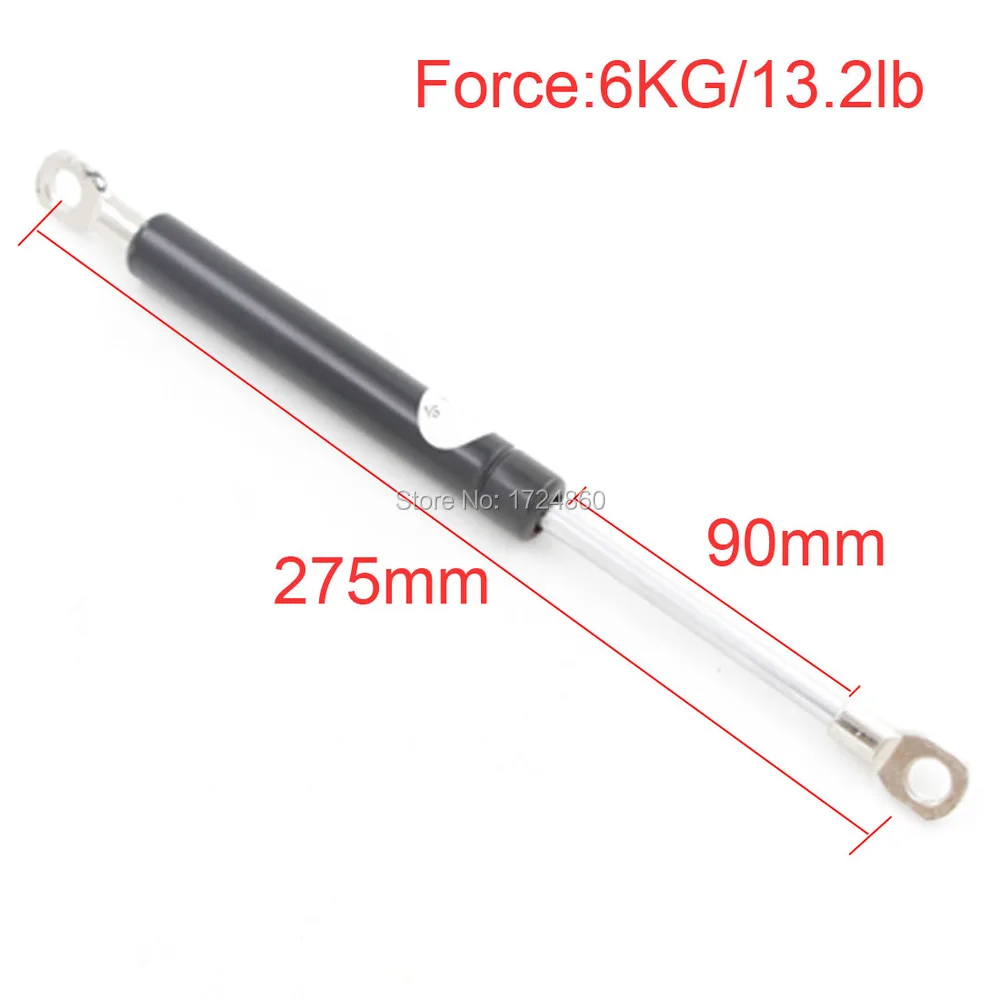 

90mm Stroke 6KG/13.2lb Force Auto Gas Spring Strut Damper Ball Gas Strut Shock Spring Lift Prop Automotive M8 Gas Springs