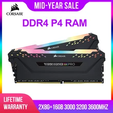 CORSAIR DDR4 P4 ram 8 GB 3000 MHz 3200 MHz RGB PRO модуль памяти DIMM для компьютера поддерживаемая материнской платой 8g 16g ddr4 3000 Mhz rgb ram 16 gb 32 gb