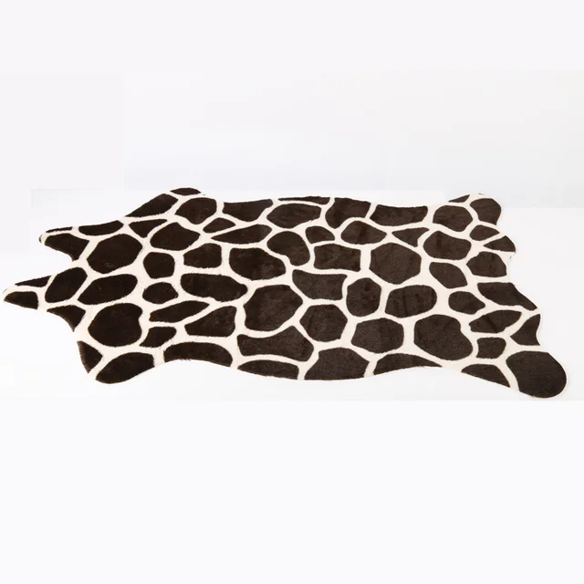 75*110cm Artificial animal fur carpet non slip carpet for living room