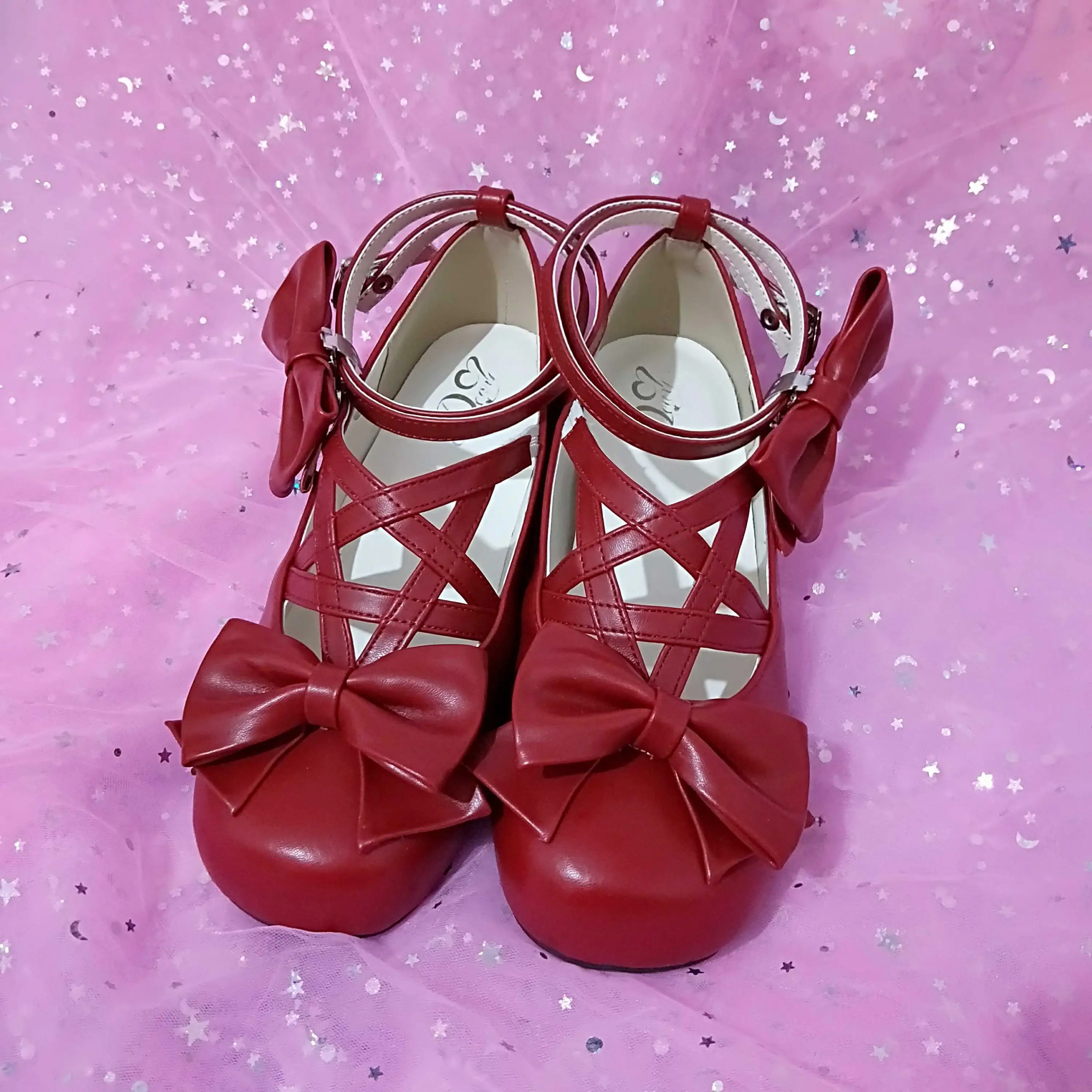 US $26.65 Aurora MediumHeeled Summer Sandals In New Origin Lolita Sandals 2019 Summer Buckle Strap Shoes Women